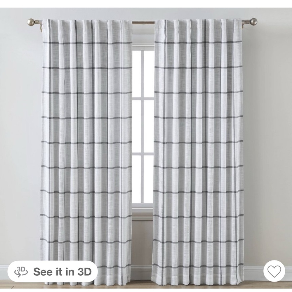 Elegant Gray Striped Curtains